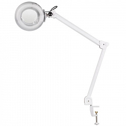 Косметологическая светодиодная лампа-лупа на струбцине X01а LED