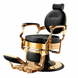 Барбер кресло CAESAR Gold Black VIP01